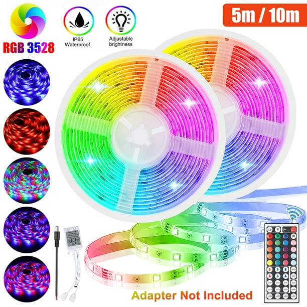 Full Color RGB 5M 300LEDs 3528 SMD Flexible LED Strip Light Roll Super Bright 5